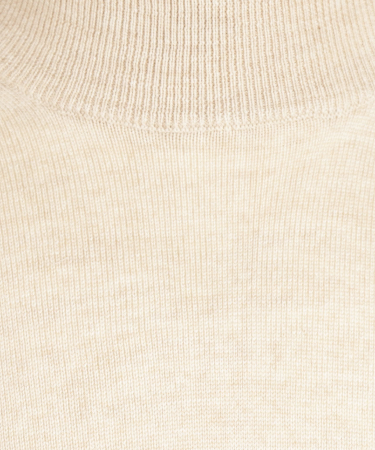 Merino Mock Neck Pullover | Beige