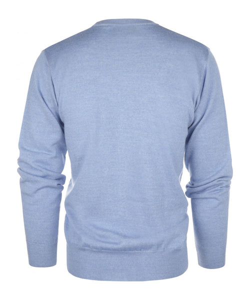 Knoop Vest fijn Merinowol | Licht Blauw