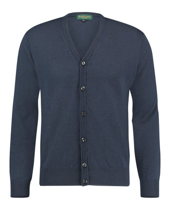 Button Vest fine Merino wool | Blue-grey