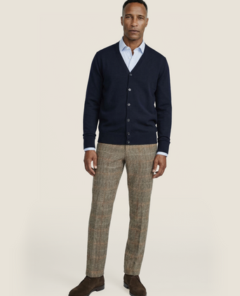 Knoop Vest fijn Merinowol | Navy