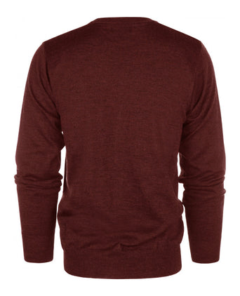 Button Vest fine Merino wool | Bordeaux