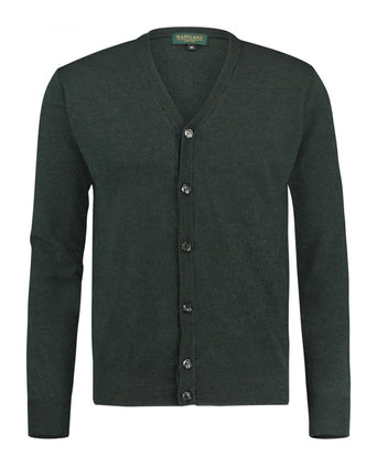 Button Vest fine Merino wool | Dark Green