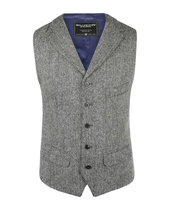 Harris Tweed Gilet | Grey