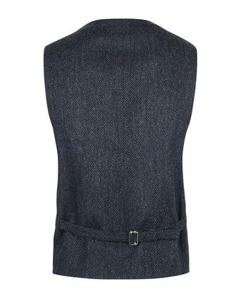 Harris Tweed Gilet | Blauw