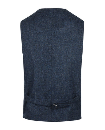 Harris Tweed Gilet | Blue
