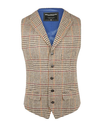 Harris Tweed Gilet | Brown