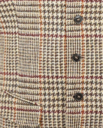 Harris Tweed Gilet | Brown