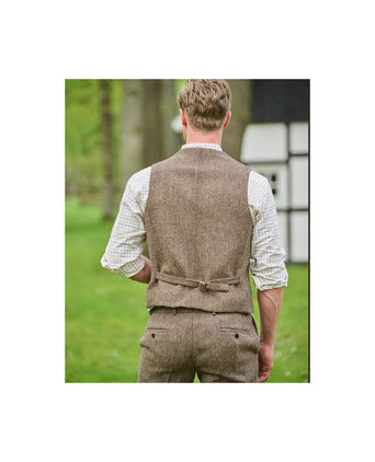 Harris Tweed Gilet | Brown