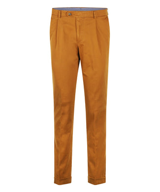 Blackpool Trousers Pleated with Turn-Up | Brown Blackpool Trousers Pleated with Turn-Up | Brown