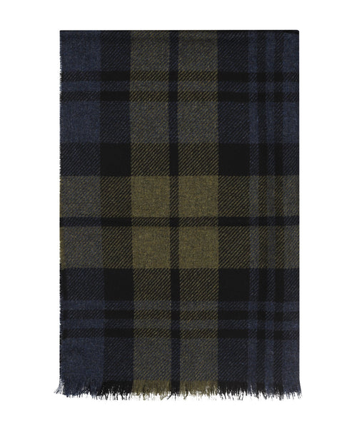 Scarf lambswool with cashmere | Green