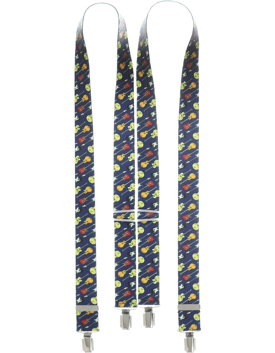 Elastische Hosenträger mit Clips | Blau