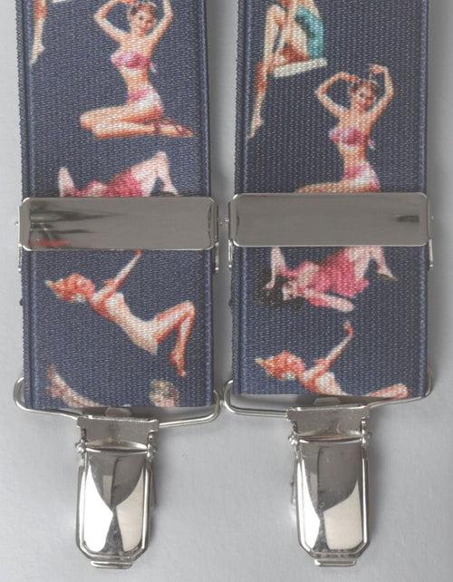 Elastic Braces with Clips | Blue