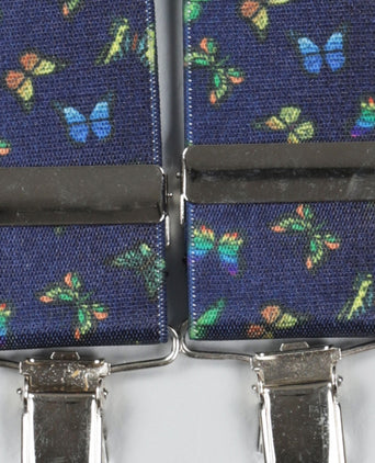 Elastic Braces with Clips | Blue