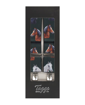 Elastic Braces with Clips | Green