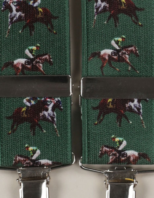 Elastische bretels met clips | Leger Groen