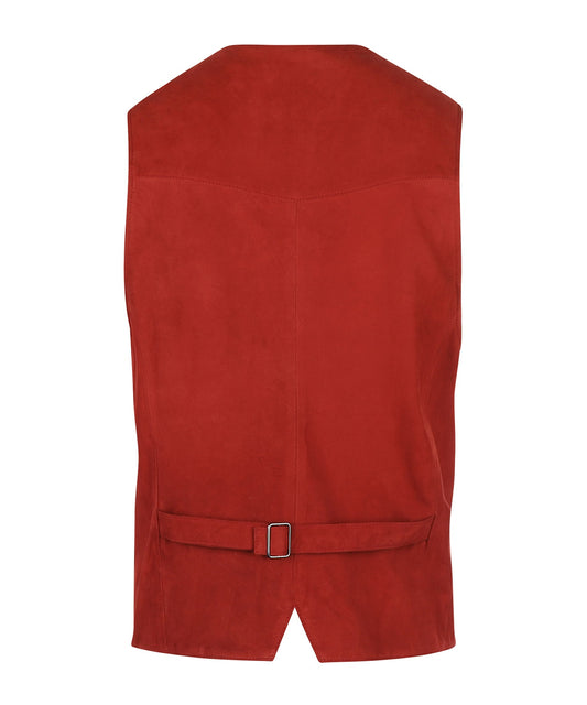Gilet Leer | Rood