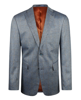Silk Blazer | Blue