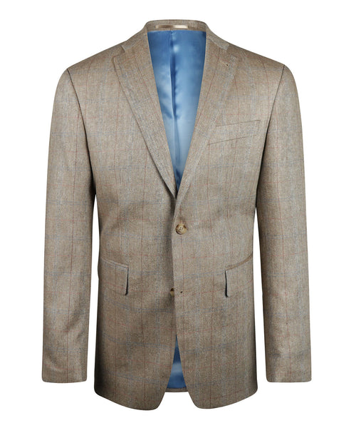 Silk Blazer | Brown