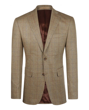 Silk Blazer | Brown