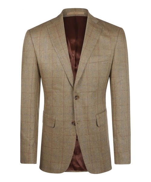 Silk Blazer | Brown