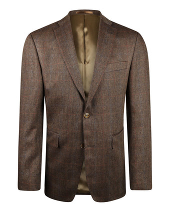 Silk Blazer | Brown