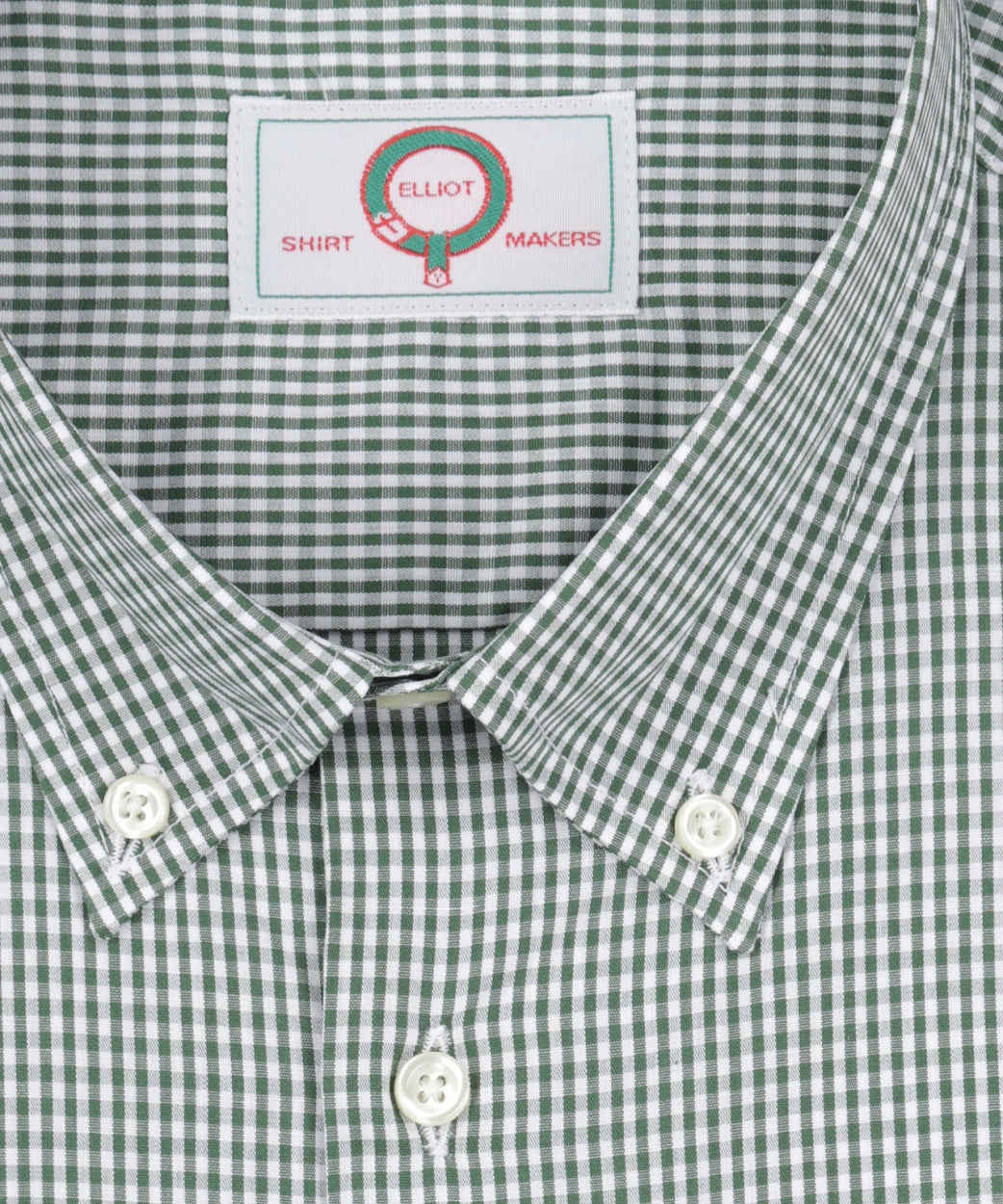 Shirt Button Down | Groen Ruit Fijn