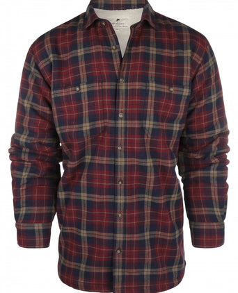 Gevoerd Iers Shirt | Rood