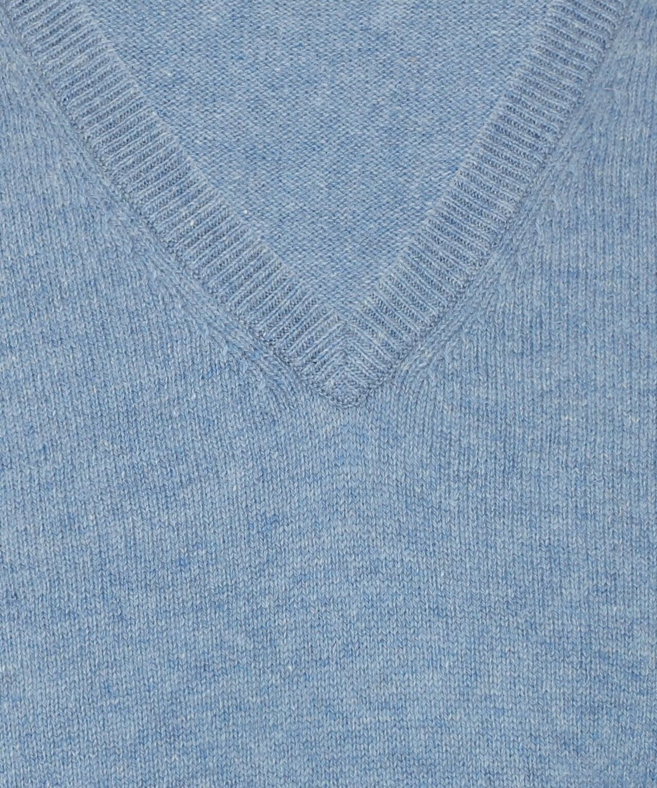 Classic Lambswool v-neck sweater | Blue