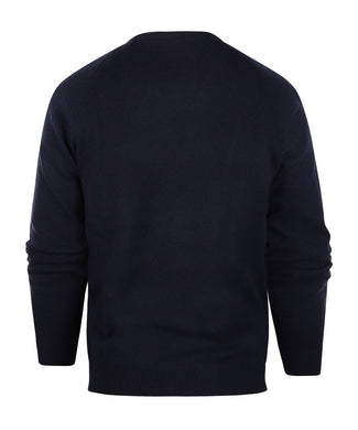 Classic Lambswool v-neck sweater | Navy Blue Classic Lambswool v-neck sweater | Navy Blue