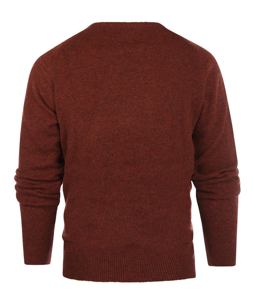 Classic Lambswool v-neck sweater | Red