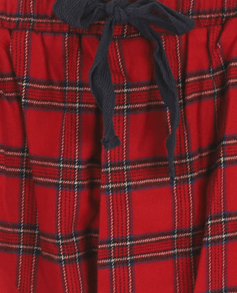 Luxe Flanellen Pyjama Set | Rood