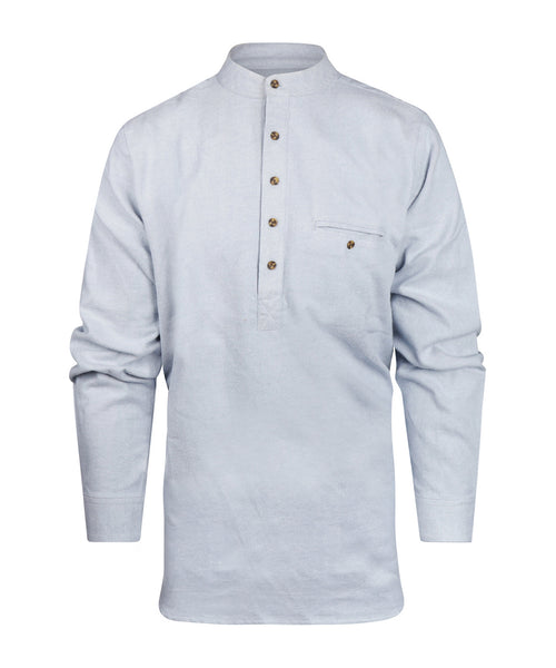 Overhemd Grandfather Shirt | Blauw