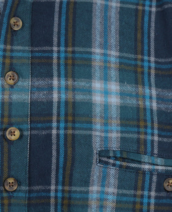 Overhemd Grandfather Shirt | Blauw