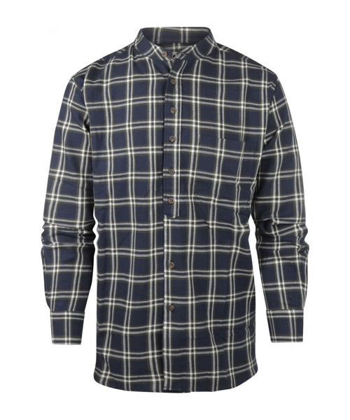 Overhemd Grandfather Shirt | Blauw