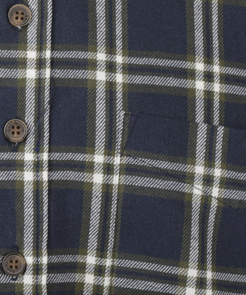 Overhemd Grandfather Shirt | Blauw