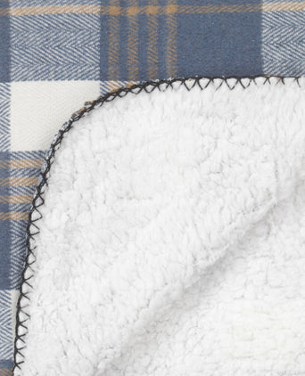 Warm fleece blanket | Blue