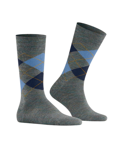 Edinburgh Melange Men's Socks | Blue