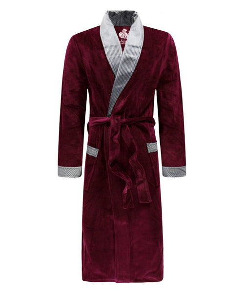 Terrycloth dressing gown | Bordeaux Red