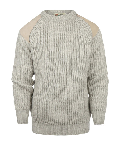 Pullover Swaledale Wol ronde hals | Beige