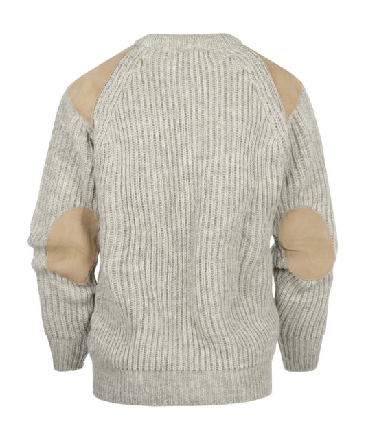 Swaledale Wool Crew Neck Sweater | Beige