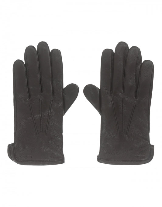 Luxuriöse Hirschlederhandschuhe | Schwarz