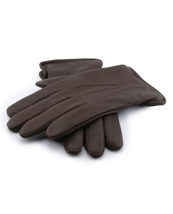 Luxe Hertenleer Handschoenen | Bruin