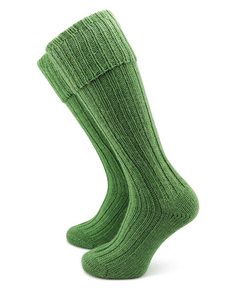 Men's Tweed Knee Socks | Green