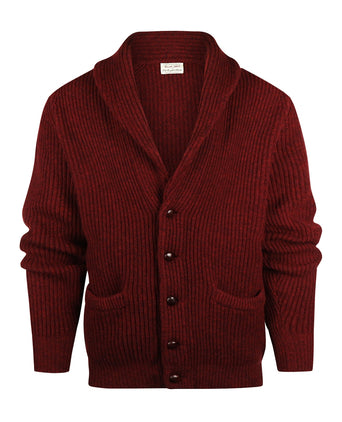 William Lockie Knoop Vest Sjaalkraag | Red Velvet