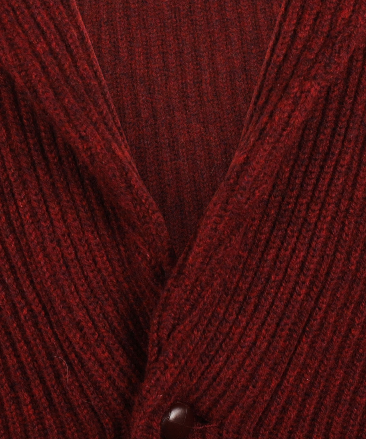 William Lockie Cardigan mit Knopfleiste und Schalkragen | Roter Samt