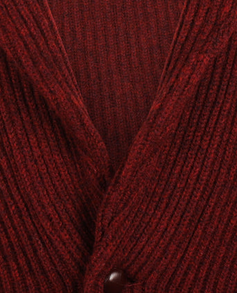William Lockie Knoop Vest Sjaalkraag | Red Velvet