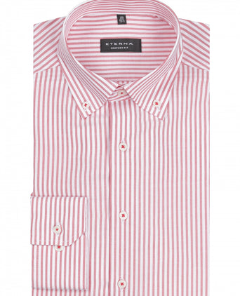 Shirt button down regular fit | Red