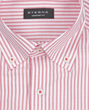 Shirt button down regular fit | Red