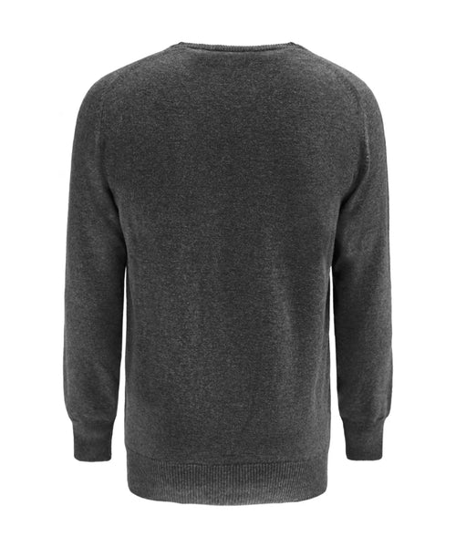 Pullover Lamswol ronde hals dutch fit | Charcoal