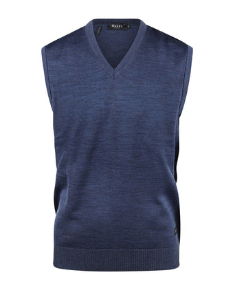 Maerz Slipover Merino Wool | Blue